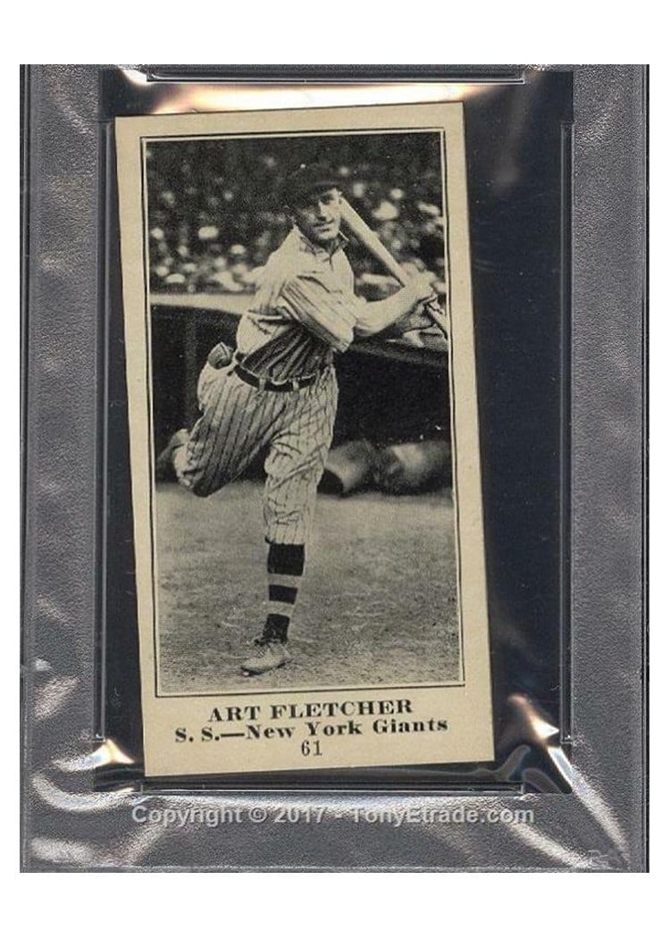 1916 M101 5 Sporting News Art Fletcher #61 card