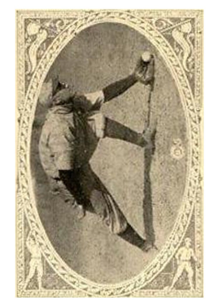 1922 Neilson's Chocolate Type I Art Fletcher #107 card