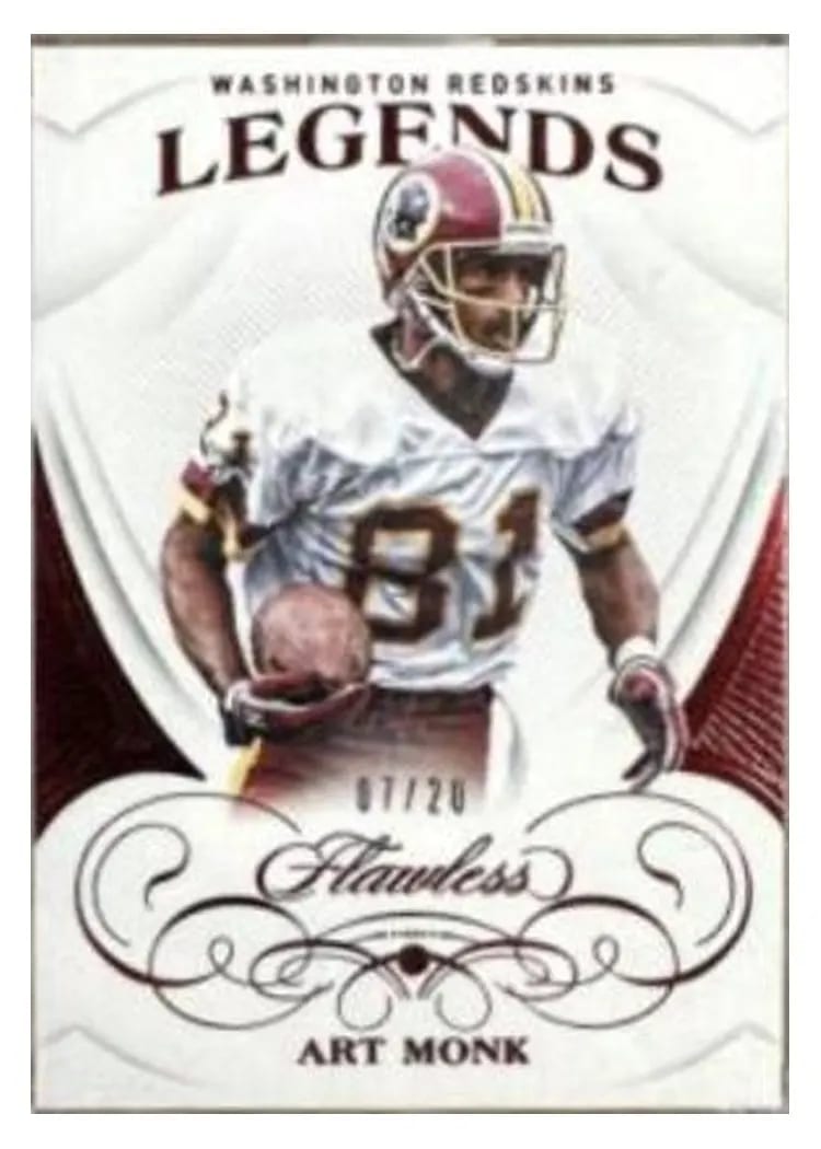 2019 Panini Flawless Base Ruby Art Monk #98 card