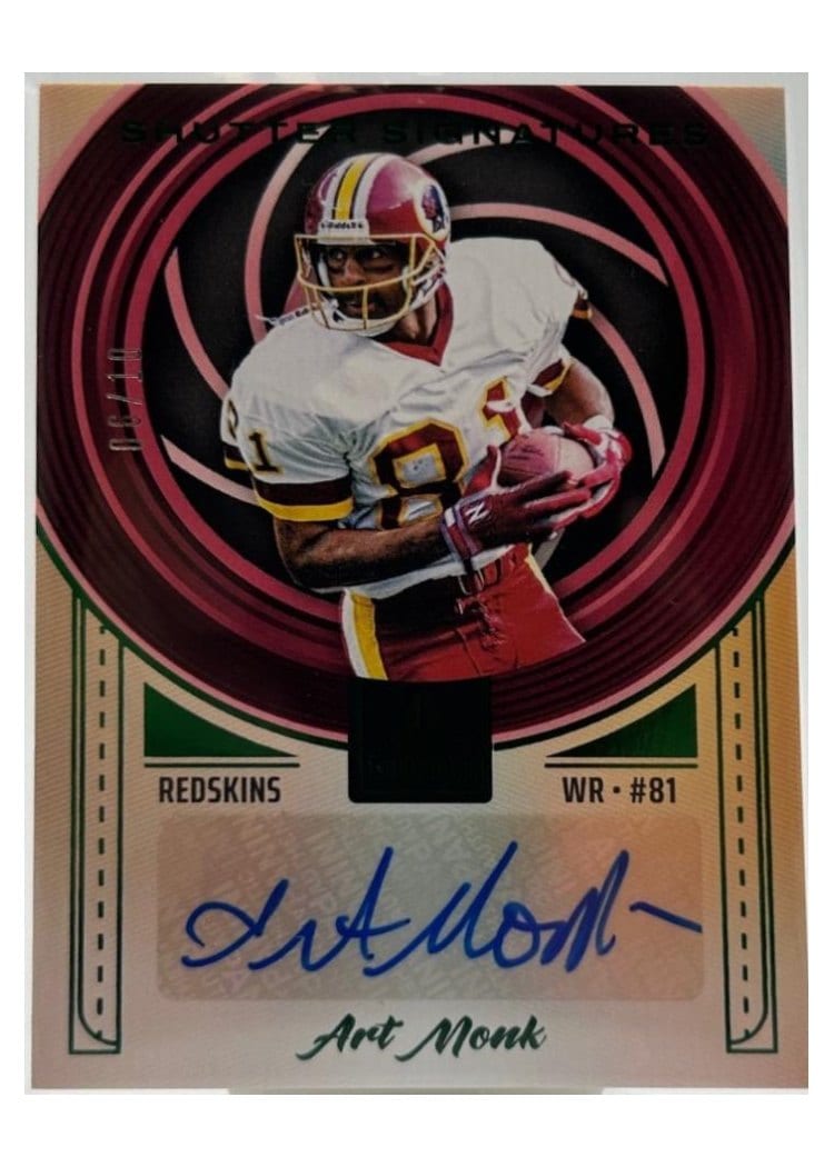 2025 Panini Luminance Shutter Signatures Art Monk #18 card