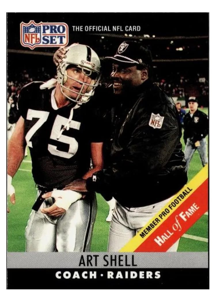 1990 Pro Set Base Set Art Shell Born 11/26/46 #161