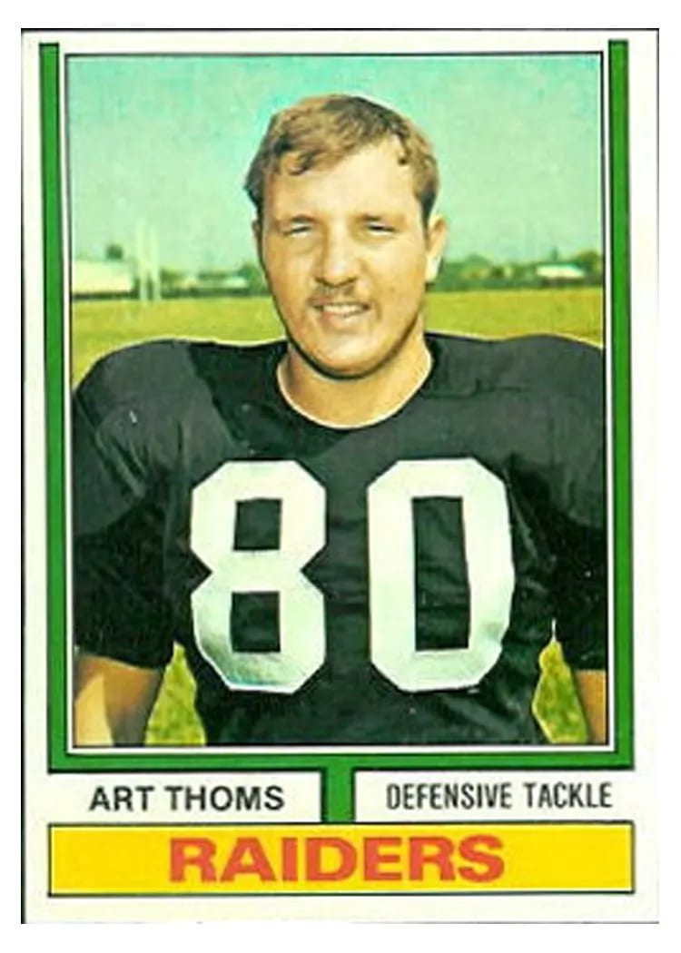 1974 Topps Art Thoms #91 card