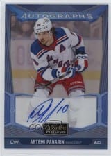 2024-25 O-Pee-Chee Platinum Blue Rainbow Autographs Artemi Panarin #BA-PA card