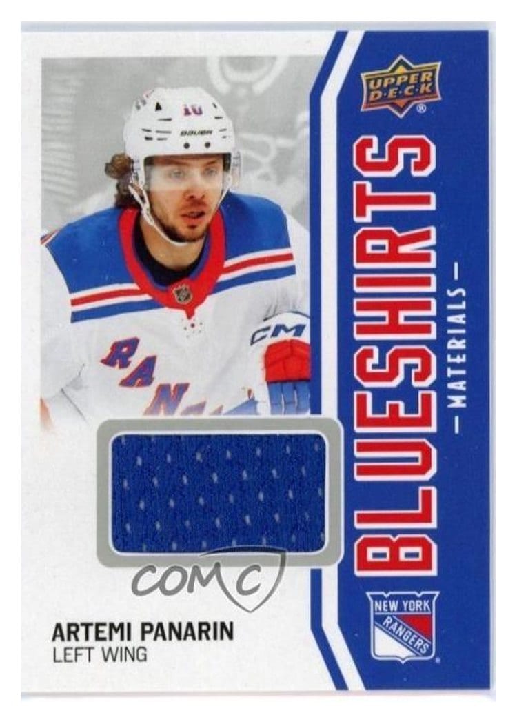 2025-26 Upper Deck New York Rangers Centennial Blueshirts Materials Artemi Panarin #BSM-AP
