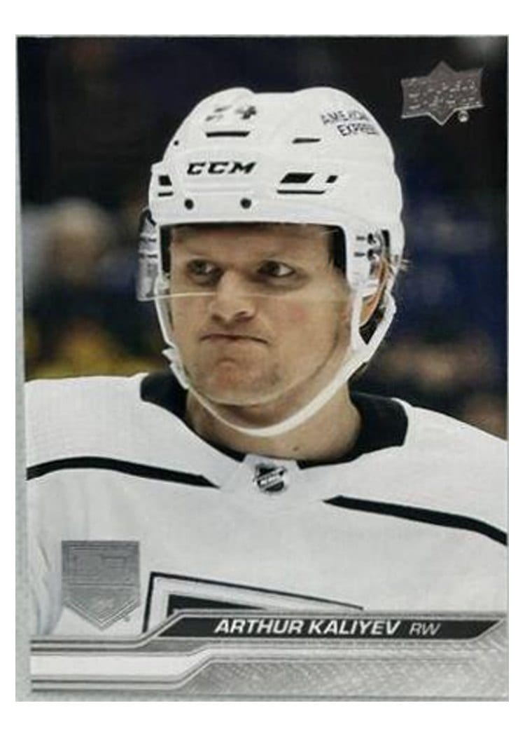 2023-24 Upper Deck Base Set Arthur Kaliyev #85 card