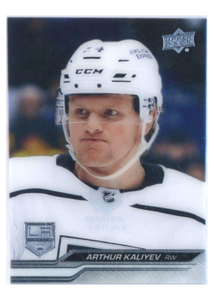 2023-24 Upper Deck Base Set Arthur Kaliyev #85 card