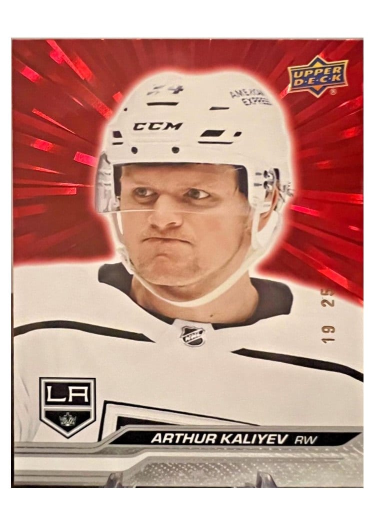2023-24 Upper Deck Base Set Arthur Kaliyev #85 card