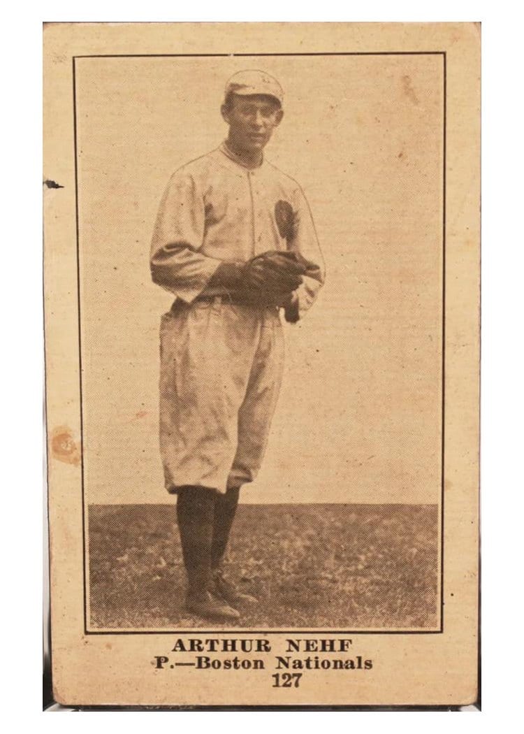 1917 Collins McCarthy Arthur Nehf Blank Back #127