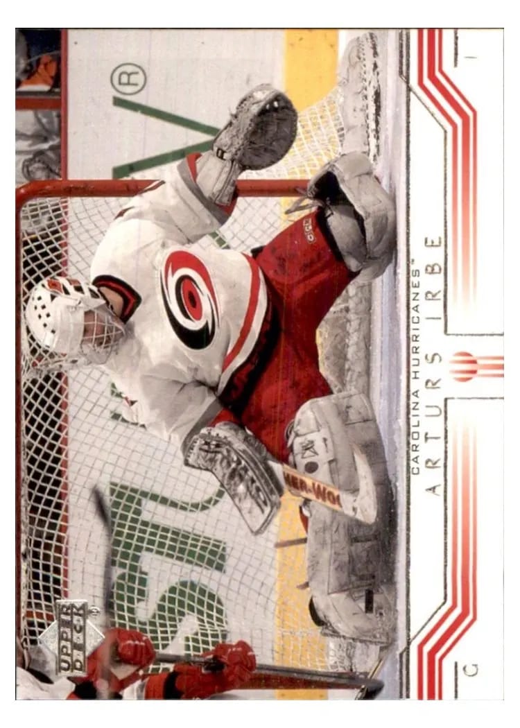 2001 Upper Deck Arturs Irbe #32 card