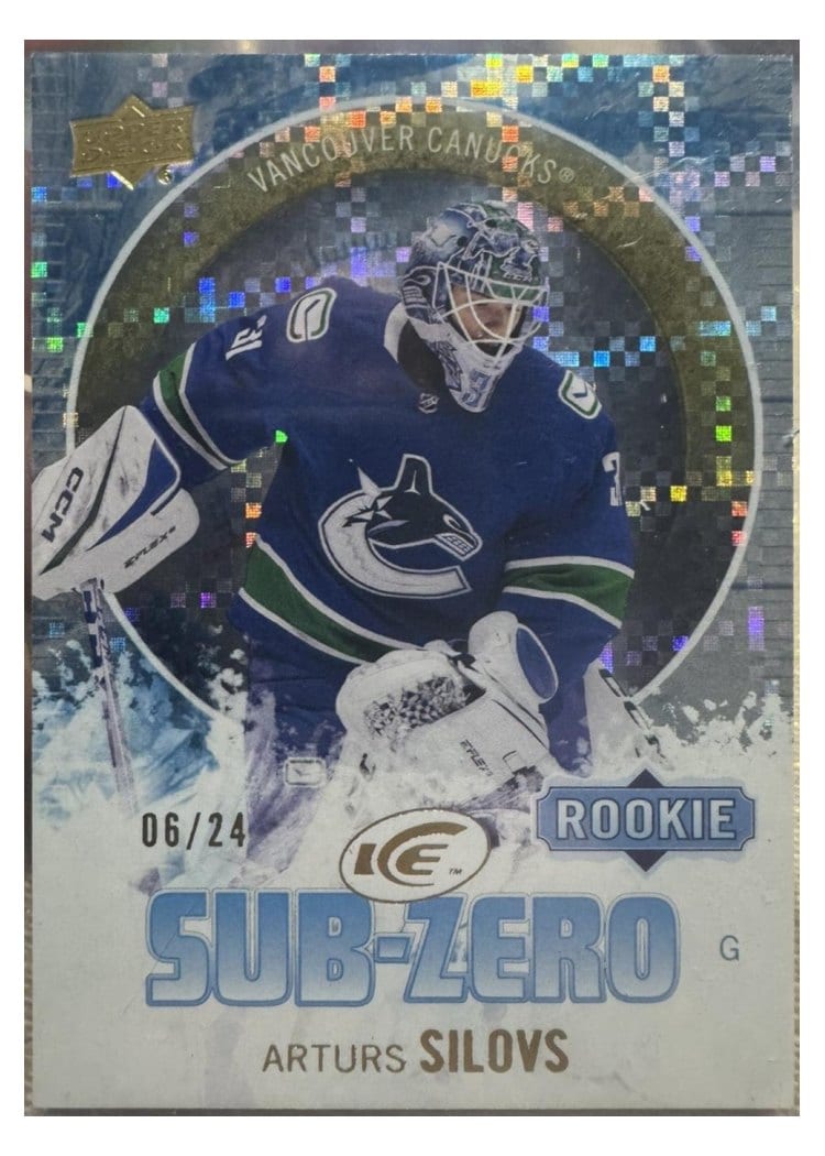 2023-24 Upper Deck Ice Sub Zero Arturs Silovs #SZ-28 card