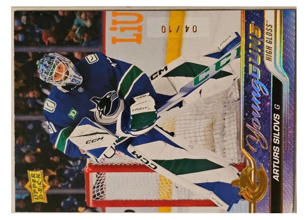 2023 Upper Deck Arturs Silovs #485 card