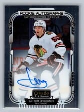 2025-26 O-Pee-Chee Platinum Rookie Autographs Artyom Levshunov #R-AL card