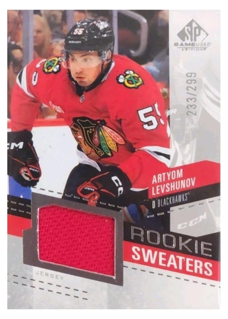 2025-26 SP Game Used Rookie Sweaters Artyom Levshunov #RS-AL card
