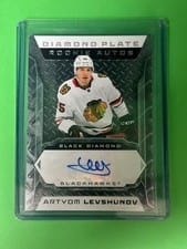 2025-26 Upper Deck Black Diamond Diamond Plate Rookie Auto Artyom Levshunov #DPR-AL card