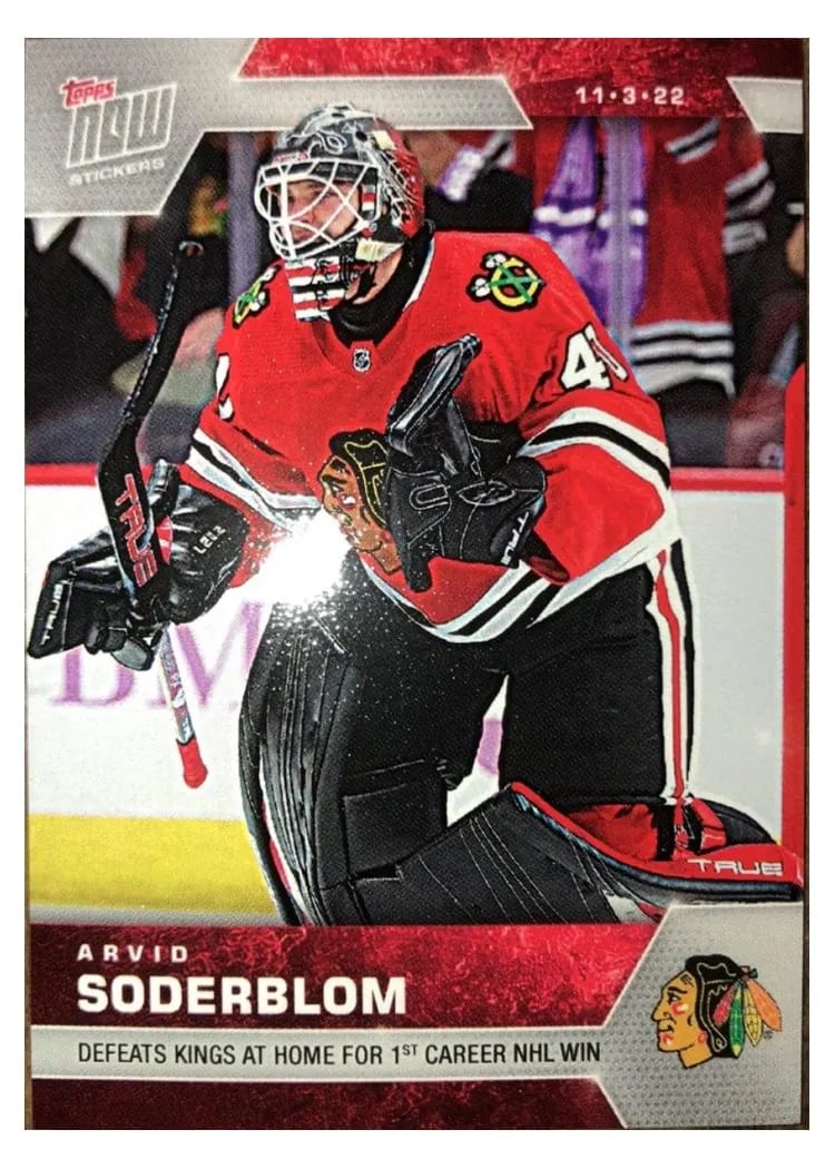 2022 Topps Now Arvid Soderblom #45 card