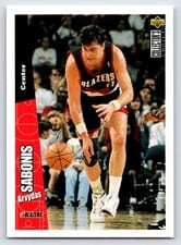 1996-97 Collector's Choice Base Set Arvydas Sabonis #129 card