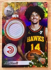 2025-26 Topps Holiday Player Relics Asa Newell #PR-AN card