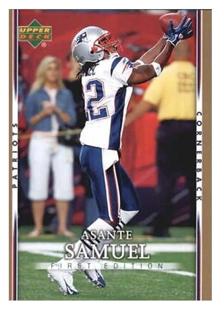 2007 Upper Deck First Edition Asante Samuel #59 card