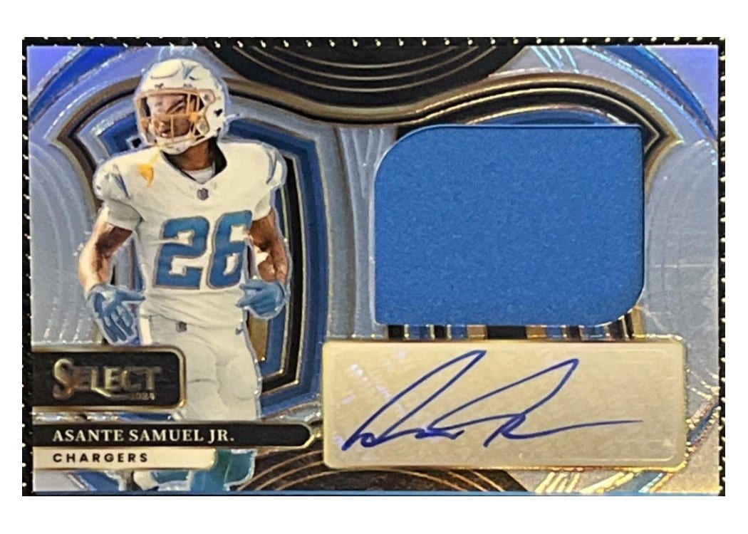 2024 Panini Select Jumbo Signature Swatches Asante Samuel Jr. #8 card