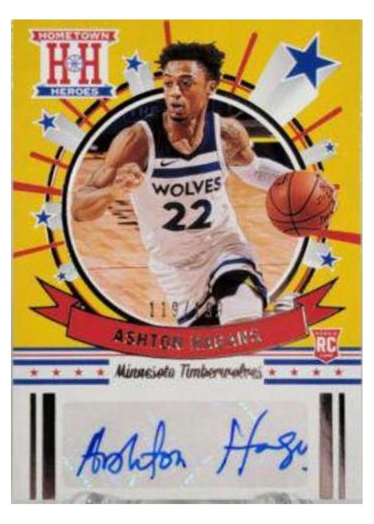 2020-21 Panini Chronicles Hometown Heroes Rookie Autographs Ashton Hagans #HH-ASH card