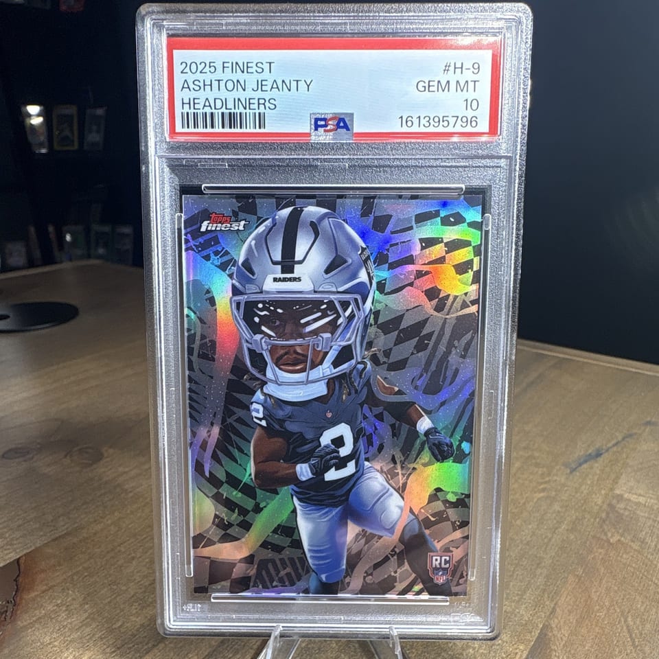 Ashton Jeanty 2025 Finest Headliners card
