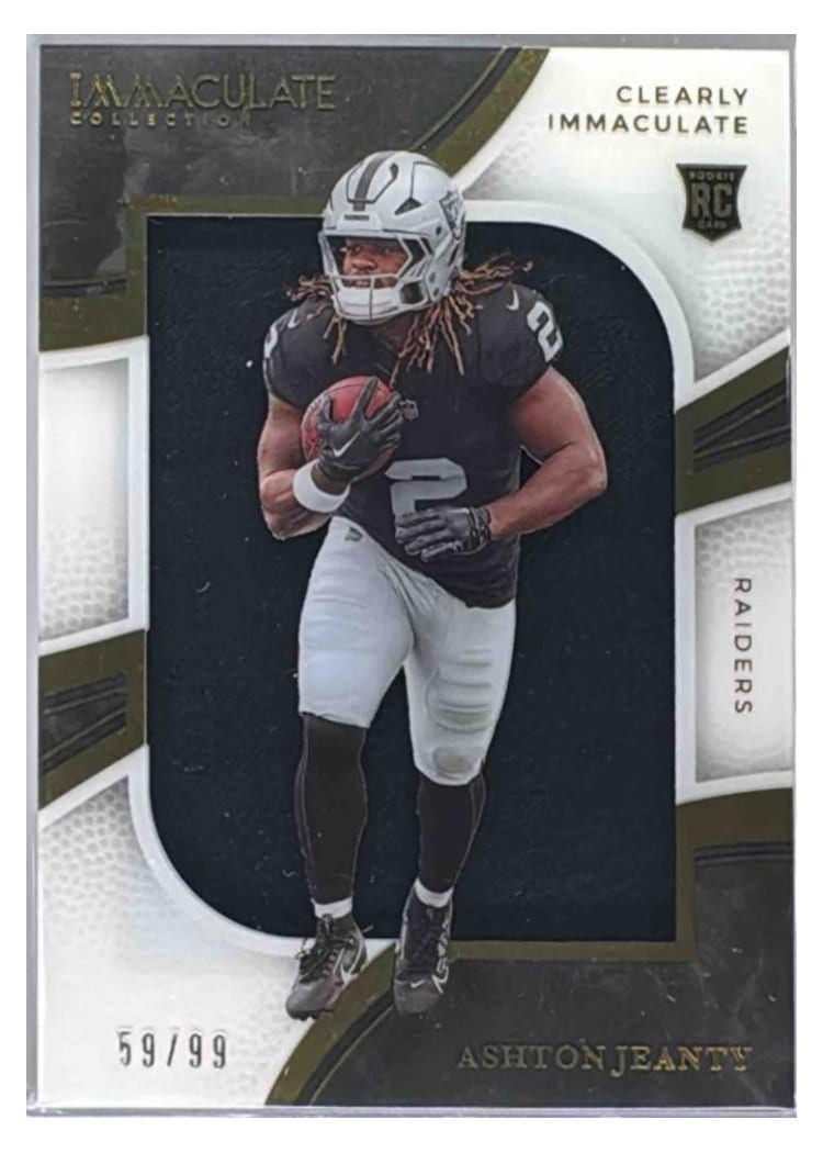 2025 Panini Immaculate Clearly Immaculate Rookie Jerseys Ashton Jeanty #2