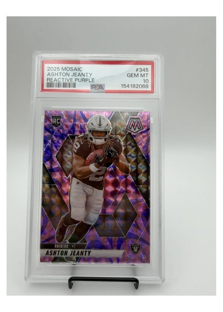 2025 Panini Mosaic Base Set Ashton Jeanty #345 card