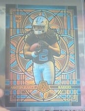 2025 Panini Mosaic Stained Glass Oversized Ashton Jeanty #14 card