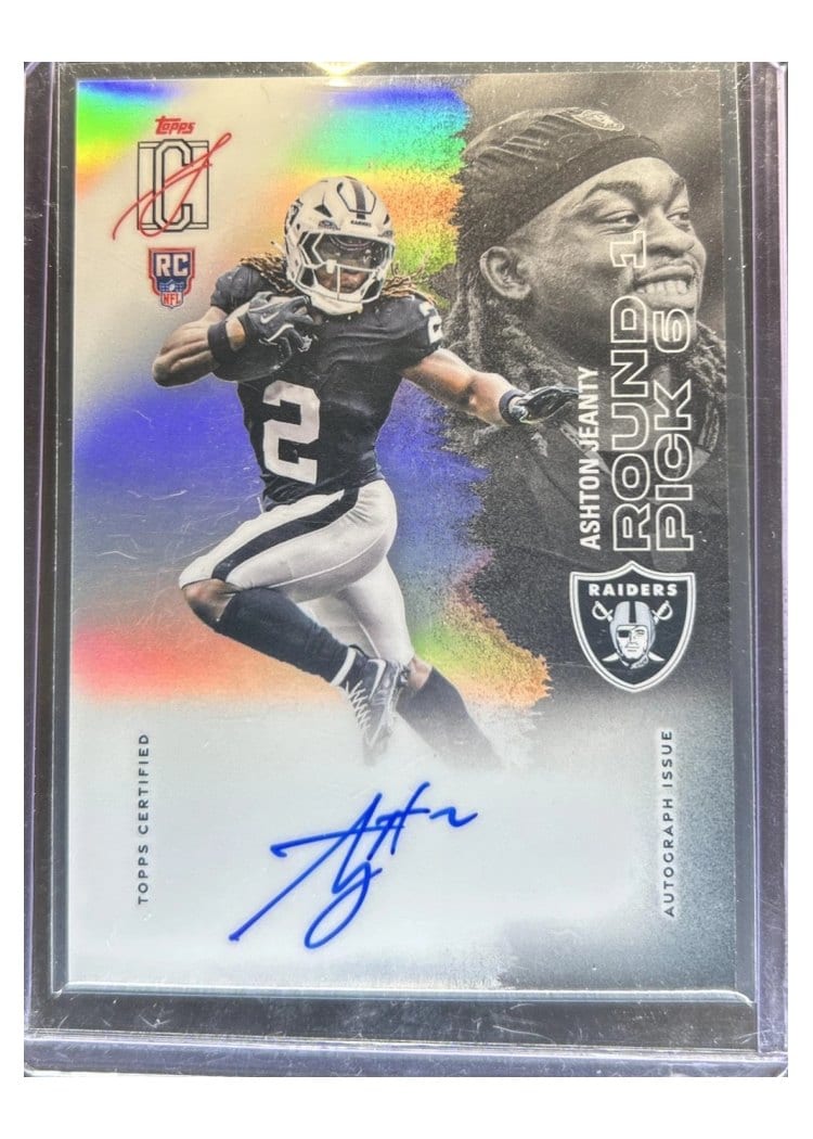 2025 Topps Signature Class Chrome Ashton Jeanty #102 card