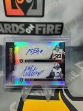 2025 Topps Signature Class Signature Class Dual Signatures Ashton Jeanty #SCDS-BJ card
