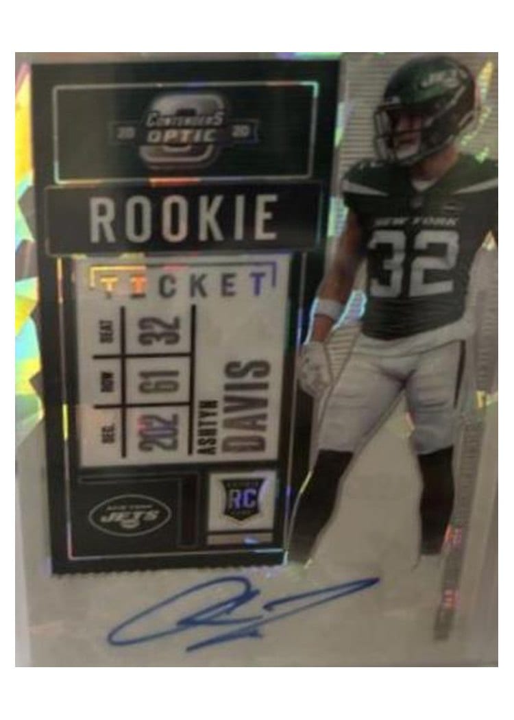 2020 Panini Contenders Optic Base Set Ashtyn Davis Autograph Cracked Ice #179