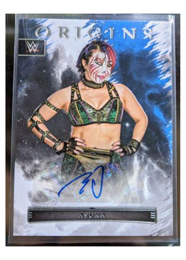 2023 Panini Chronicles WWE Origins Autograph Asuka #20 card