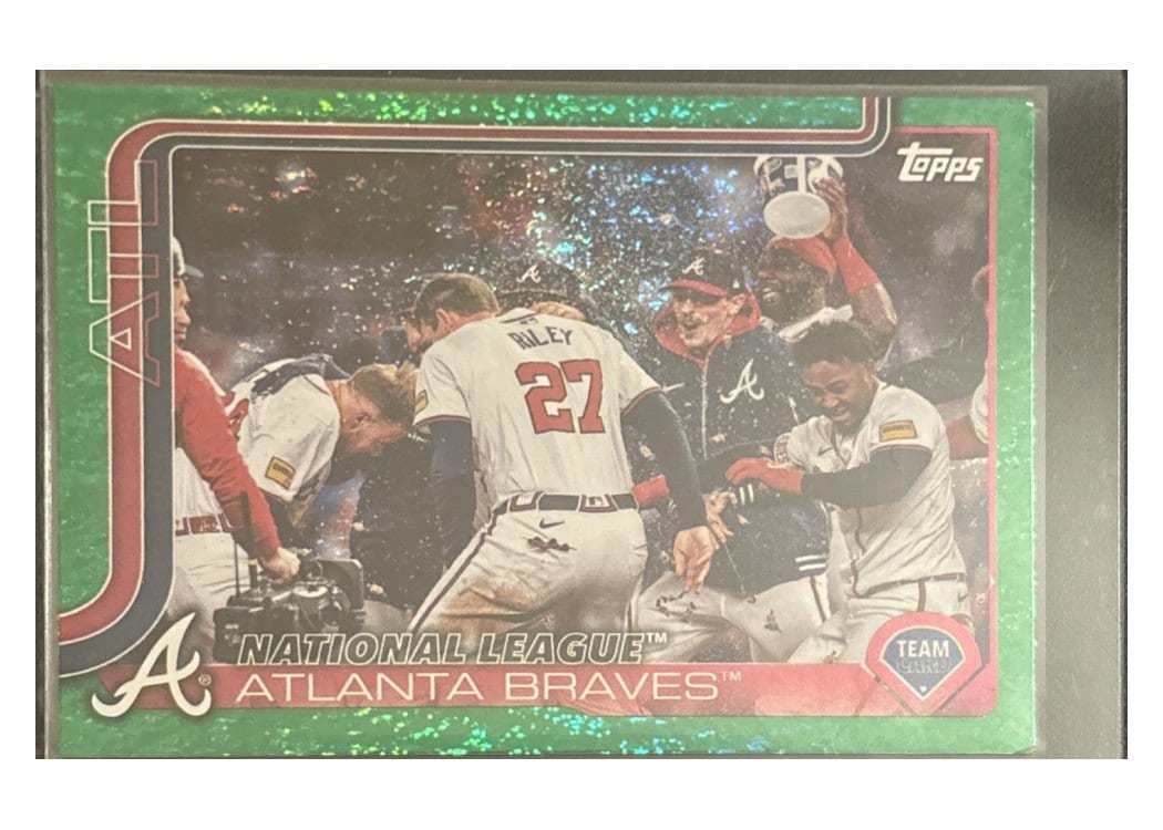 2025 Topps Base Set Atlanta Braves Spring Training Green #110 card