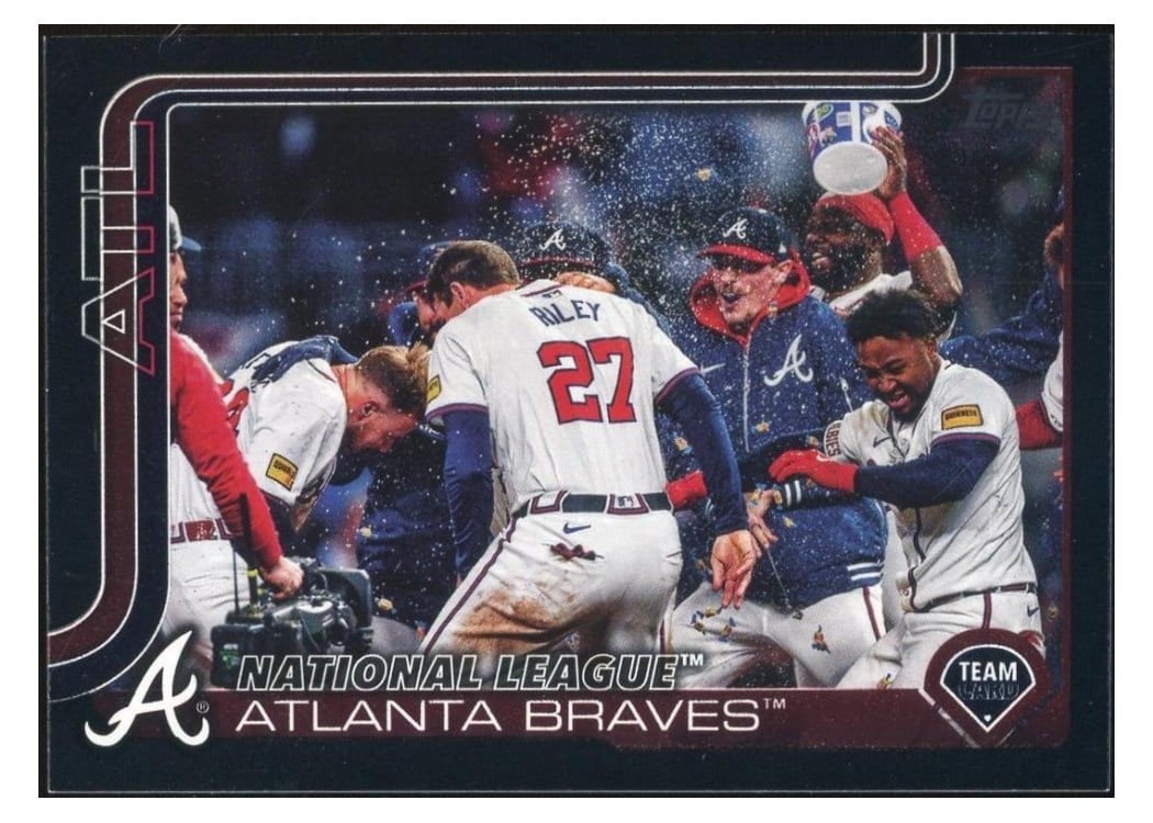 2025 Topps Base Set Atlanta Braves Black #110 card