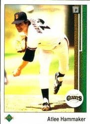 1989 Upper Deck Base Set Atlee Hammaker #544 card