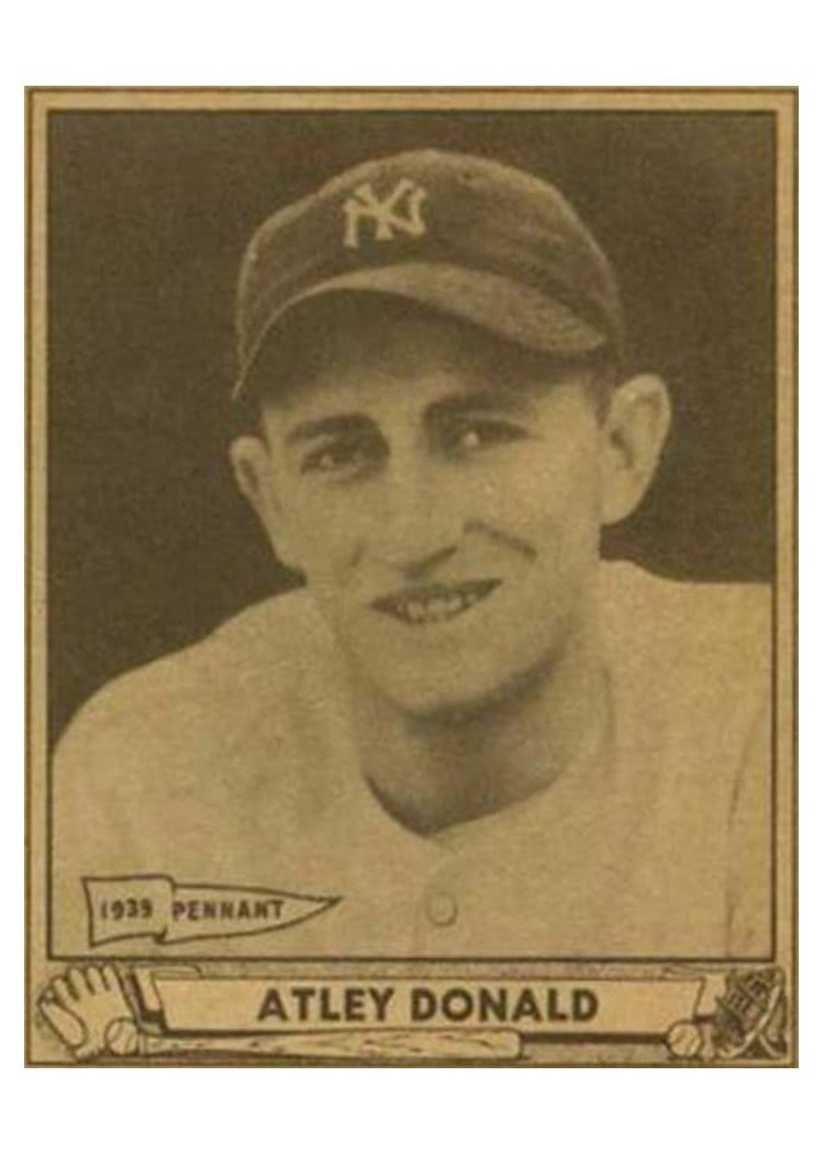 1940 Play Ball Atley Donald #121 card