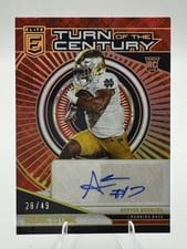 2024 Donruss Elite Turn of the Century Autographs Audric Estime #TCA-AES card