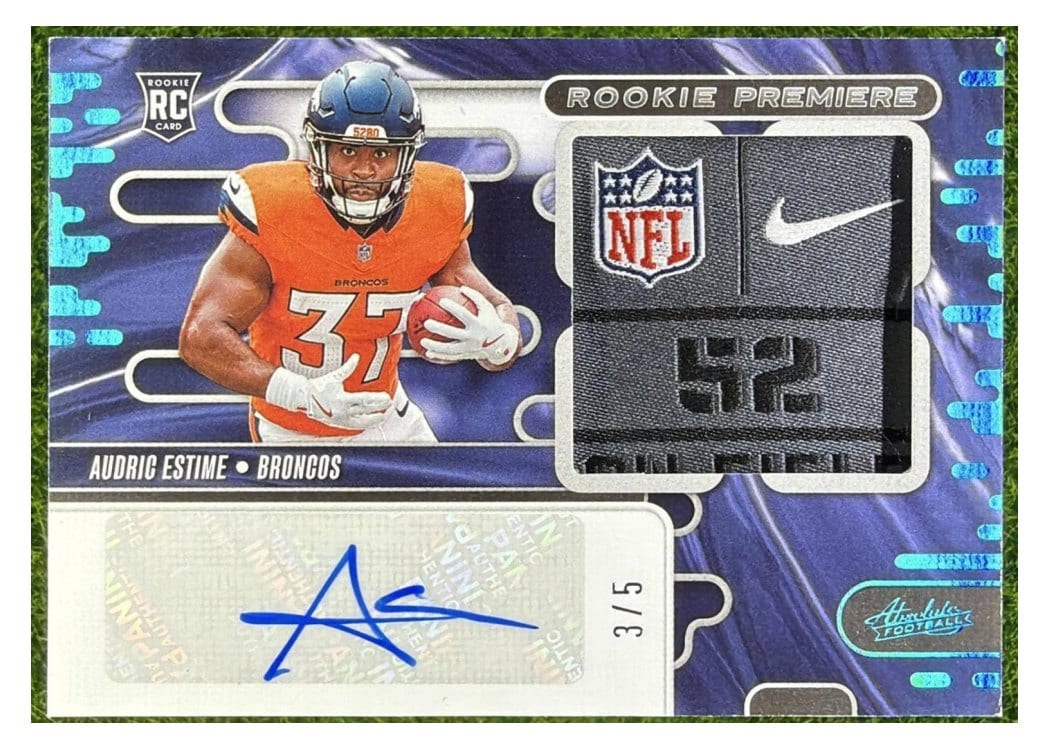 2024 Panini Absolute Rookie Premiere Materials Audric Estime #RPMA-AEE