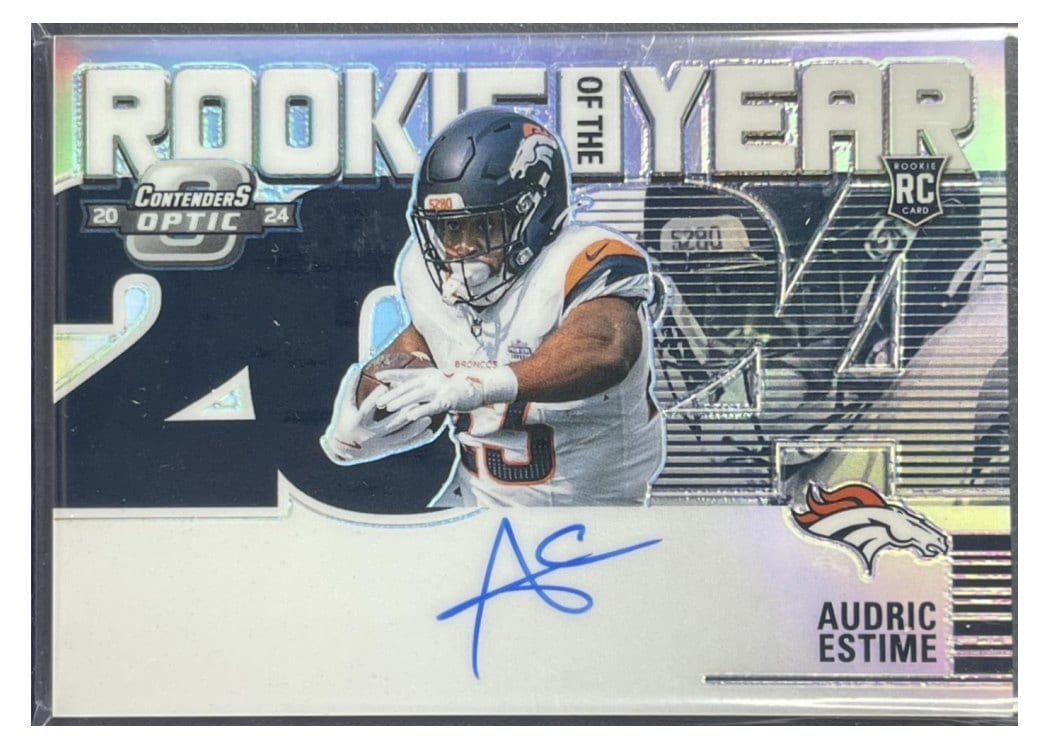 2024 Panini Contenders Optic Rookie of the Year Contenders Audric Estime #18 card