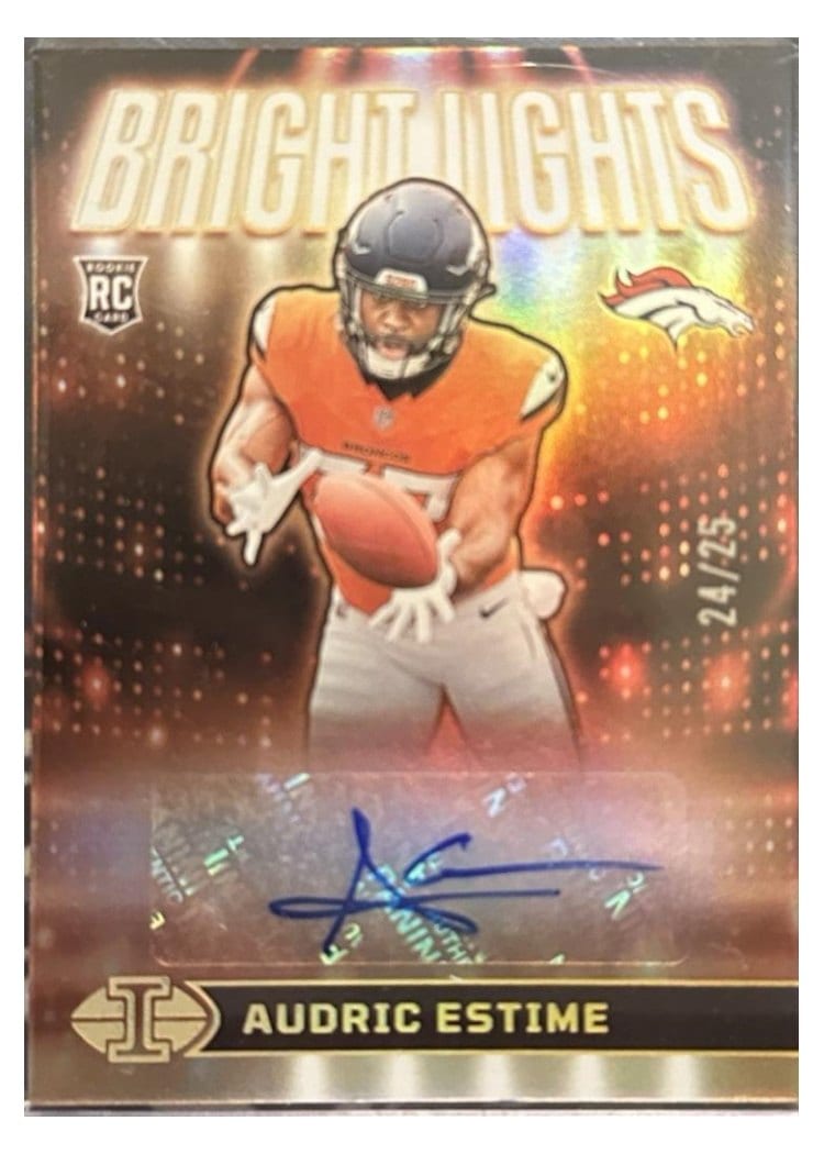 2024 Panini Illusions Bright Lights Signatures Audric Estime #15 card
