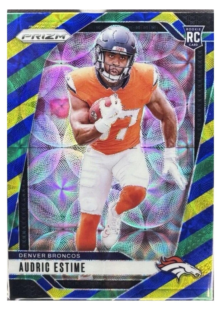 2024 Panini Prizm Base Set Audric Estime Choice Blue Yellow Green #306 card