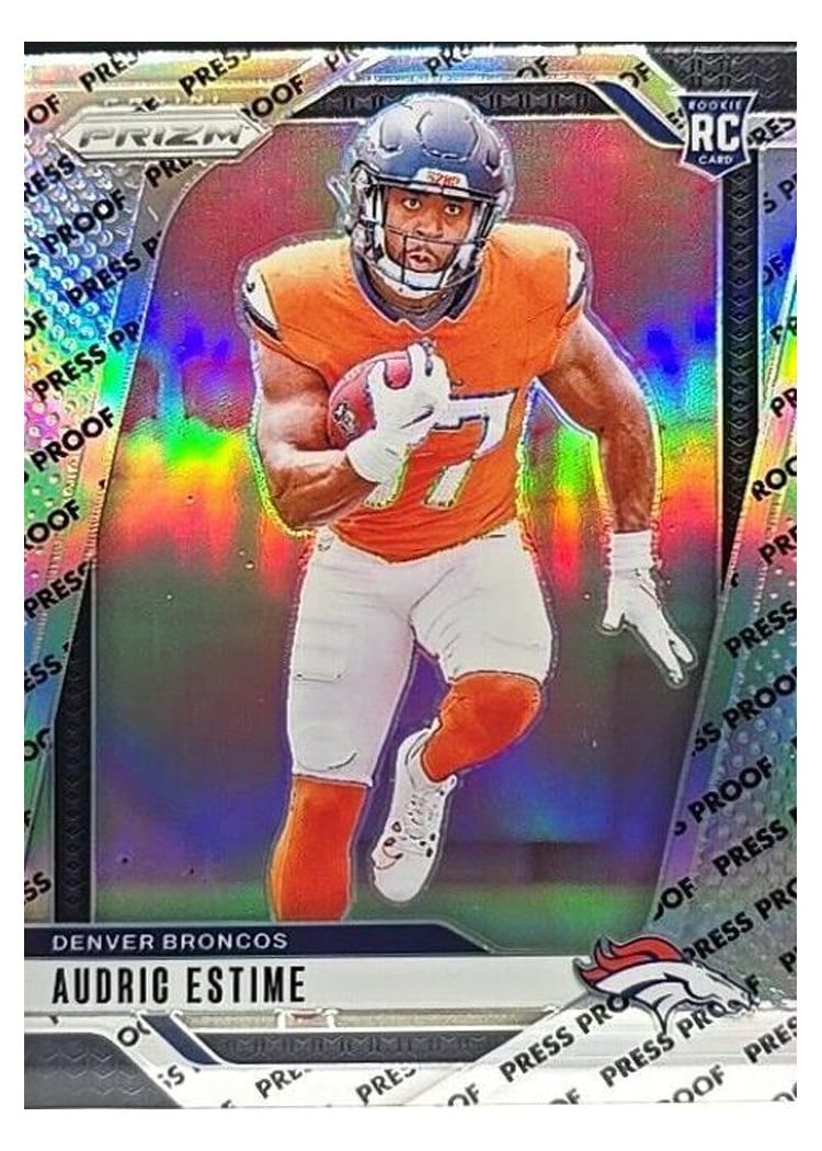 2024 Panini Prizm Base Set Audric Estime Press Proof #306 card