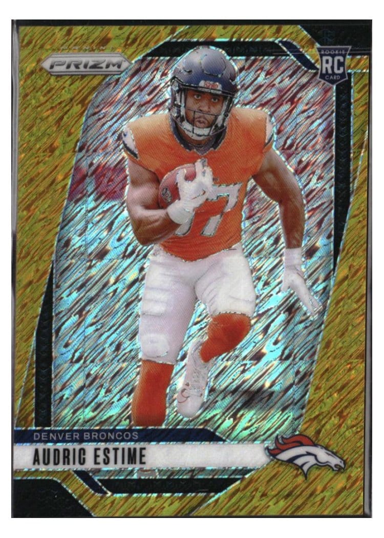 2024 Panini Prizm Base Set Audric Estime Gold Shimmer #306 card