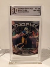 2024 Panini Prizm Draft Picks Trophy Hunting Audric Estime #1 card