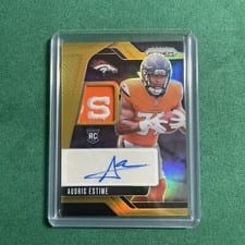 2024 Panini Prizm Rookie Patch Autographs Audric Estime #RPA-AEE card