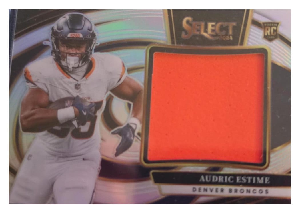 2024 Panini Select Jumbo Rookie Swatch Audric Estime #2 card
