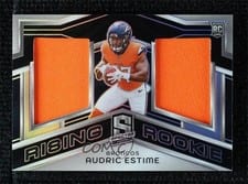 2024 Panini Spectra Rising Rookie Materials Audric Estime #RRM-AEE card