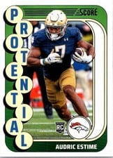 2024 Score Protential Audric Estime #6 card