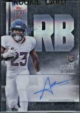 2024 Topps Signature Class Rookie Class Crystal Clear Autographs Audric Estimé #RCC-AE card