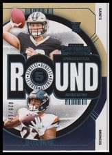 2024 Panini Contenders Round Numbers Audric Estime / Spencer Rattler #18 card